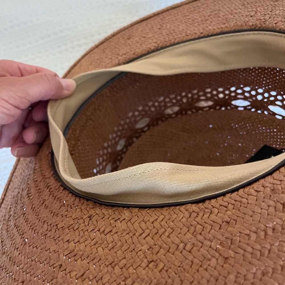 Hemlock Hat Co. Women’s Phoenix Boater Hat in Rust - Picture 8 of 8